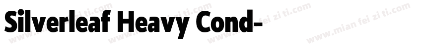 Silverleaf Heavy Cond字体转换
